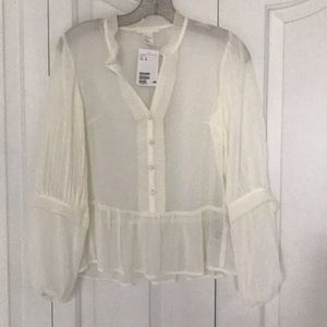 Sheer blouse NWT